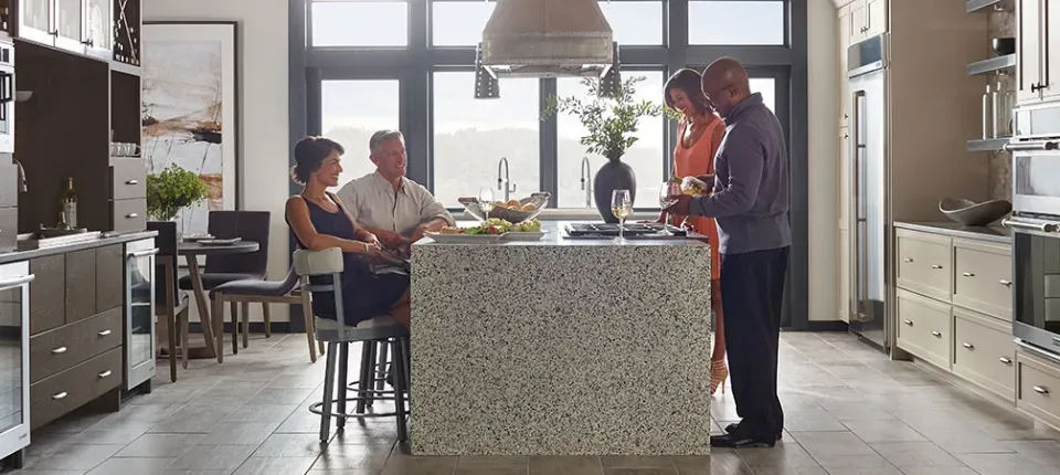 people in kitchen